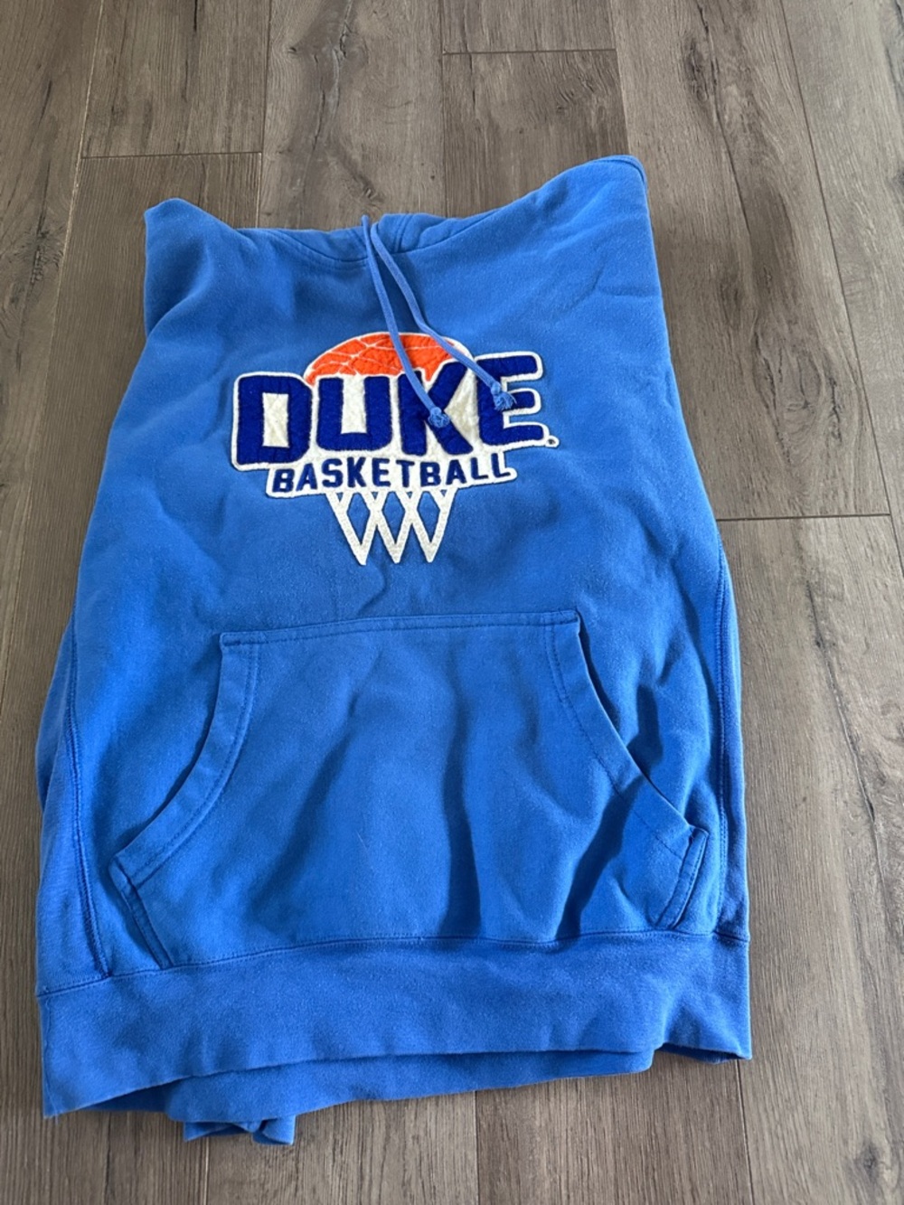 Basketball Blue Pullover Hoodie
